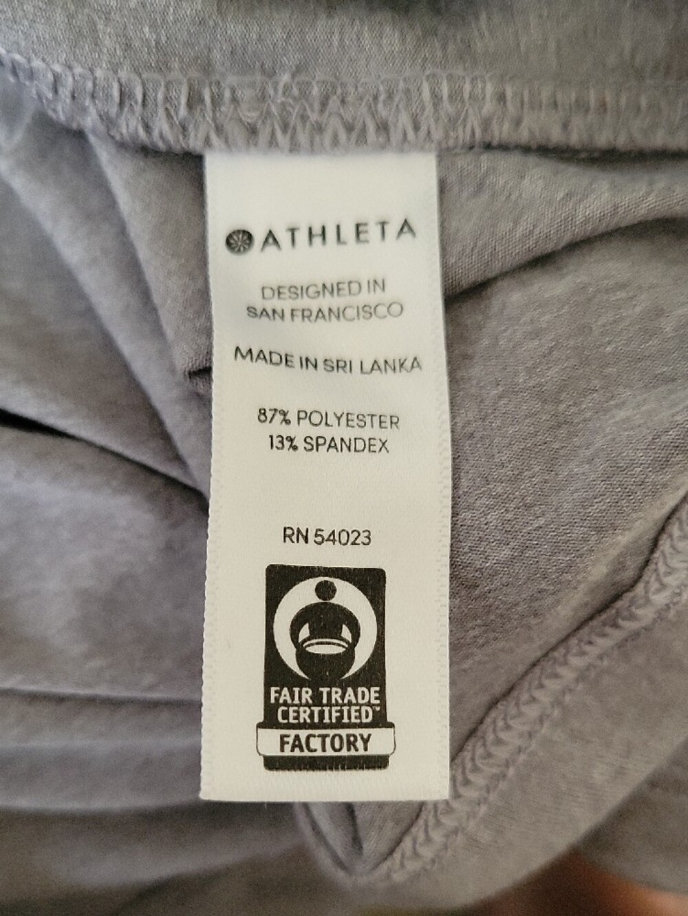 Athleta Light Gray Racerback Performance Tank - Picture 6 of 8